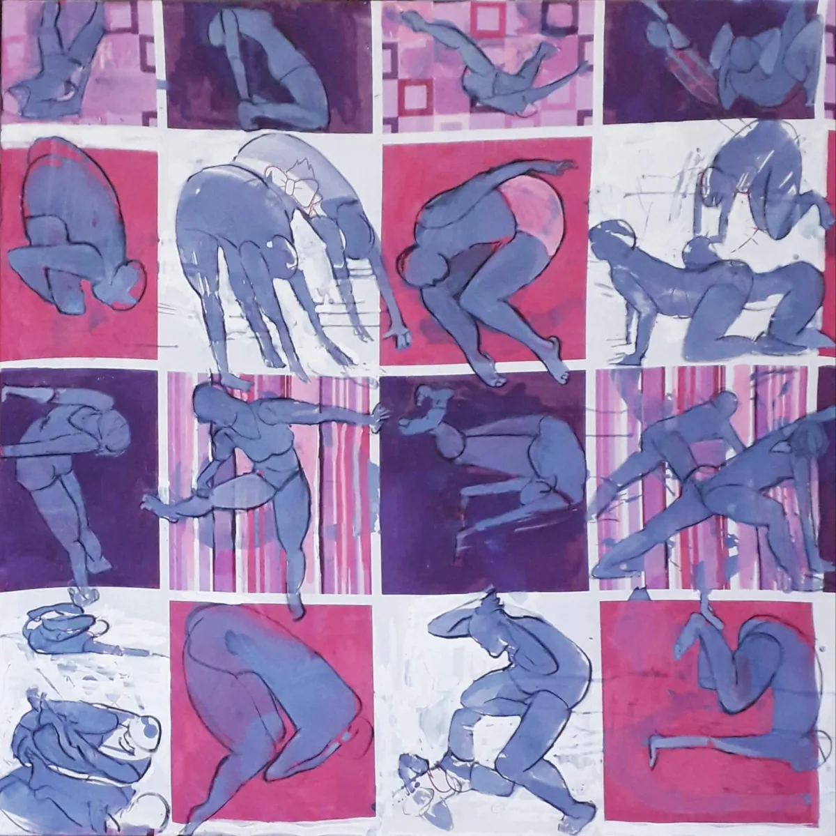 Painting “Exercise Every Day” by Monika Ślósarczyk.