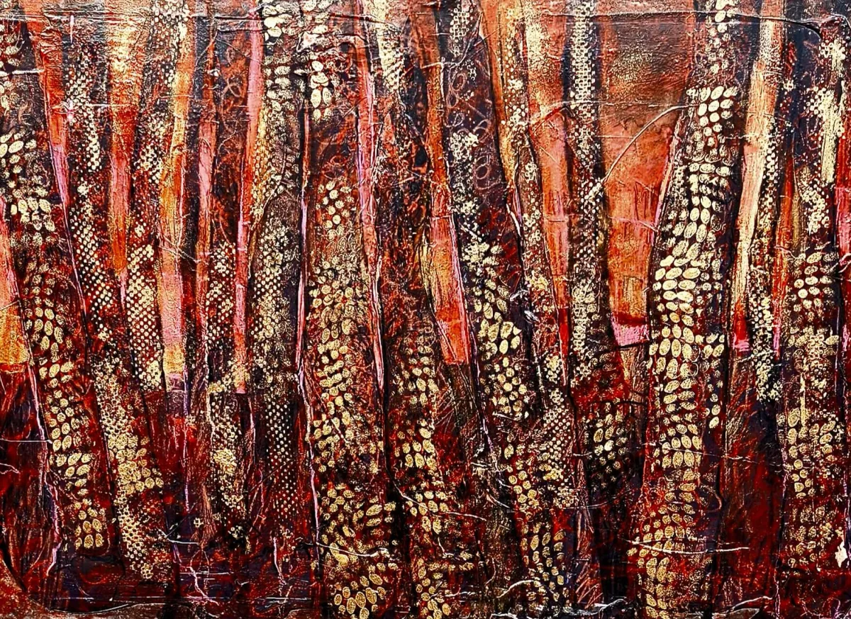 Painting “Forest” by Monika Ślósarczyk.
