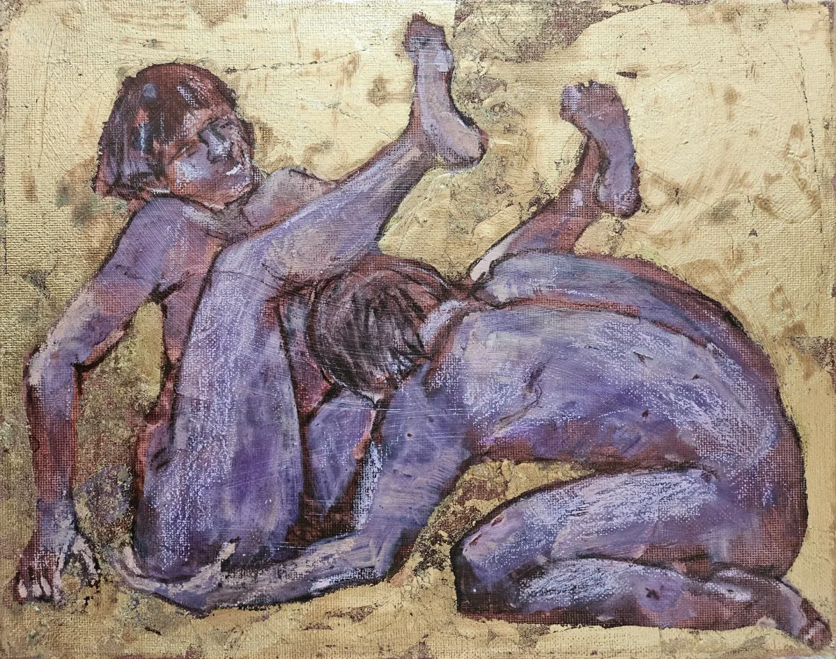 Painting “Intima 1, 3/9” by Monika Ślósarczyk.