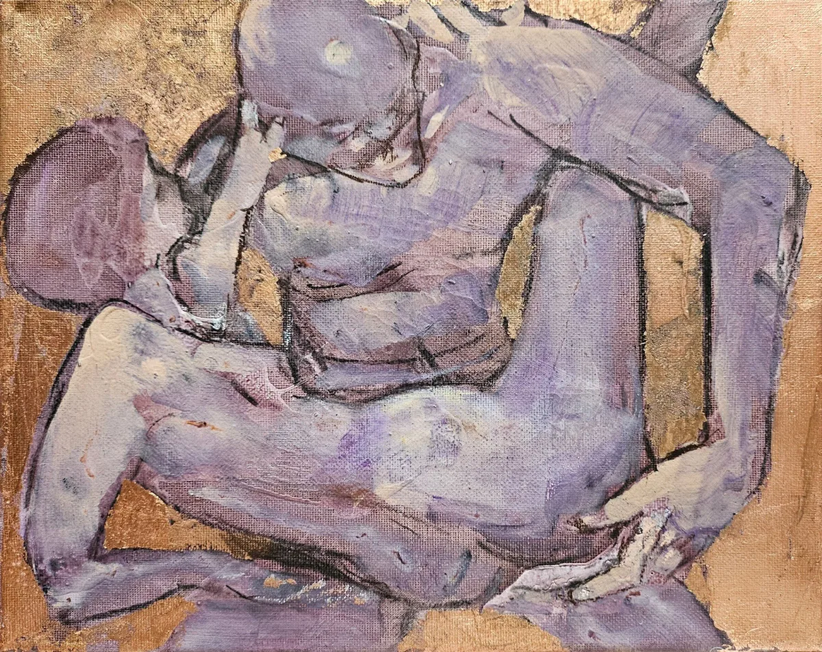 Painting “Intima 1, 4/9” by Monika Ślósarczyk.