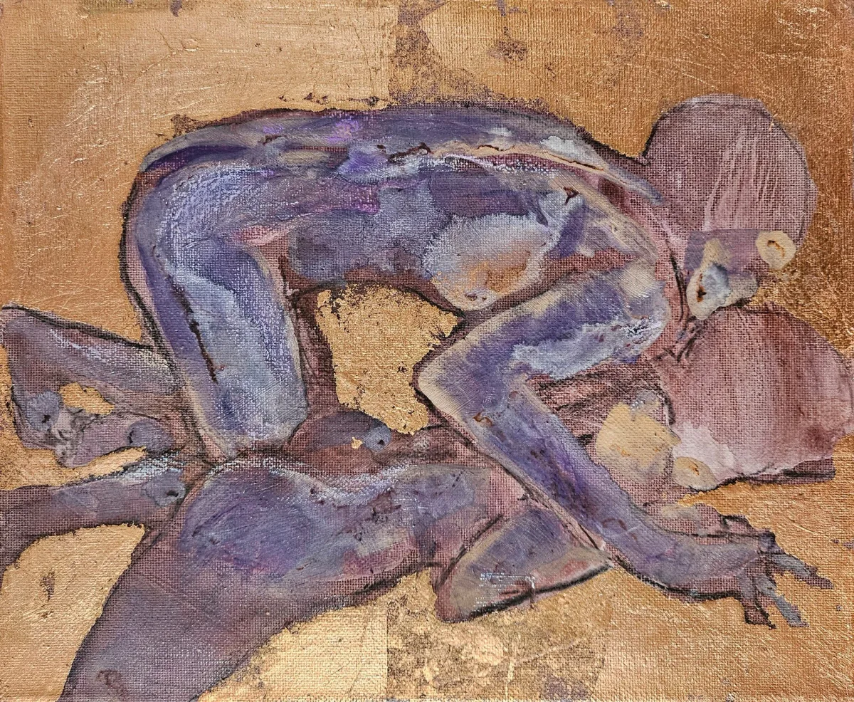 Painting “Intima 1, 6/9” by Monika Ślósarczyk.