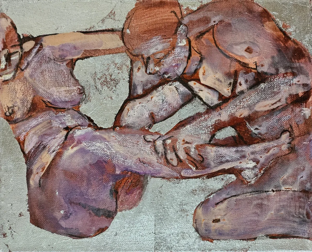 Painting “Intima 1, 8/9” by Monika Ślósarczyk.