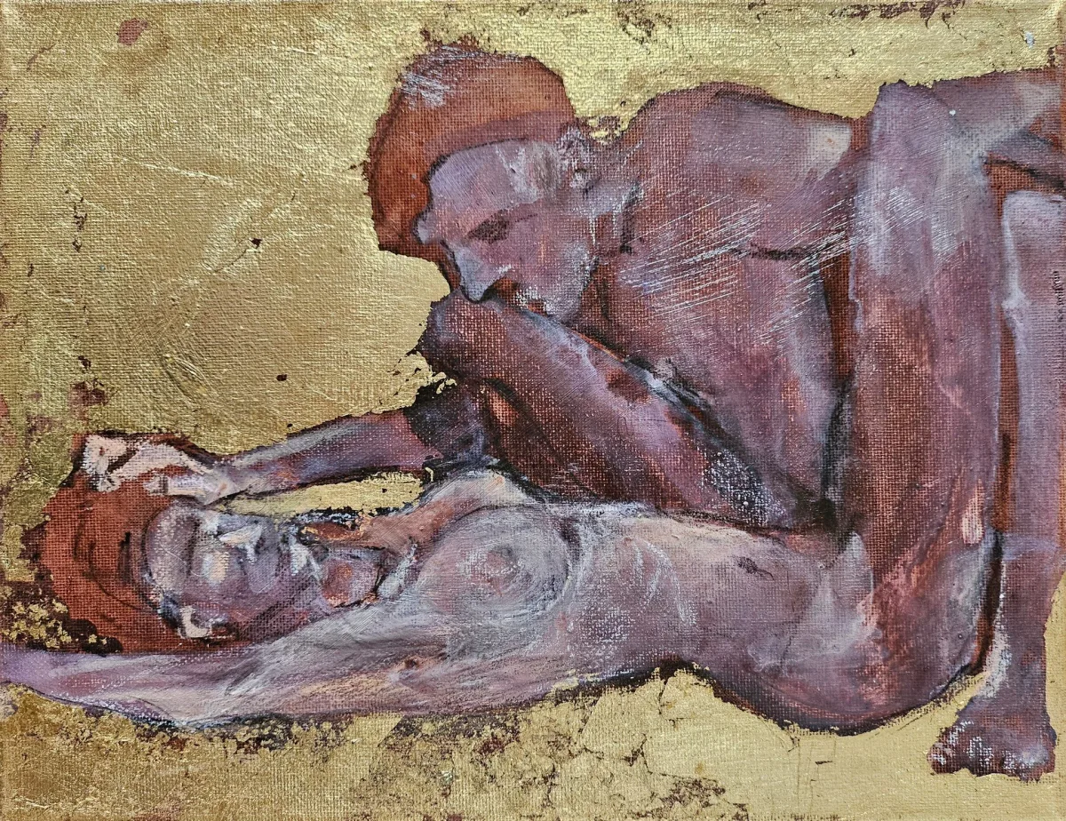 Painting “Intima 1, 9/9” by Monika Ślósarczyk.
