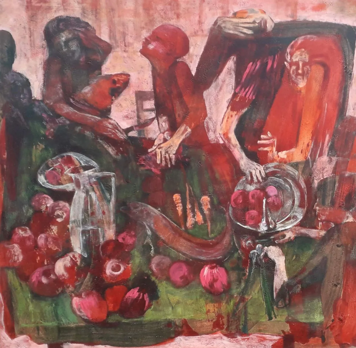 Painting “Last Supper” by Monika Ślósarczyk.