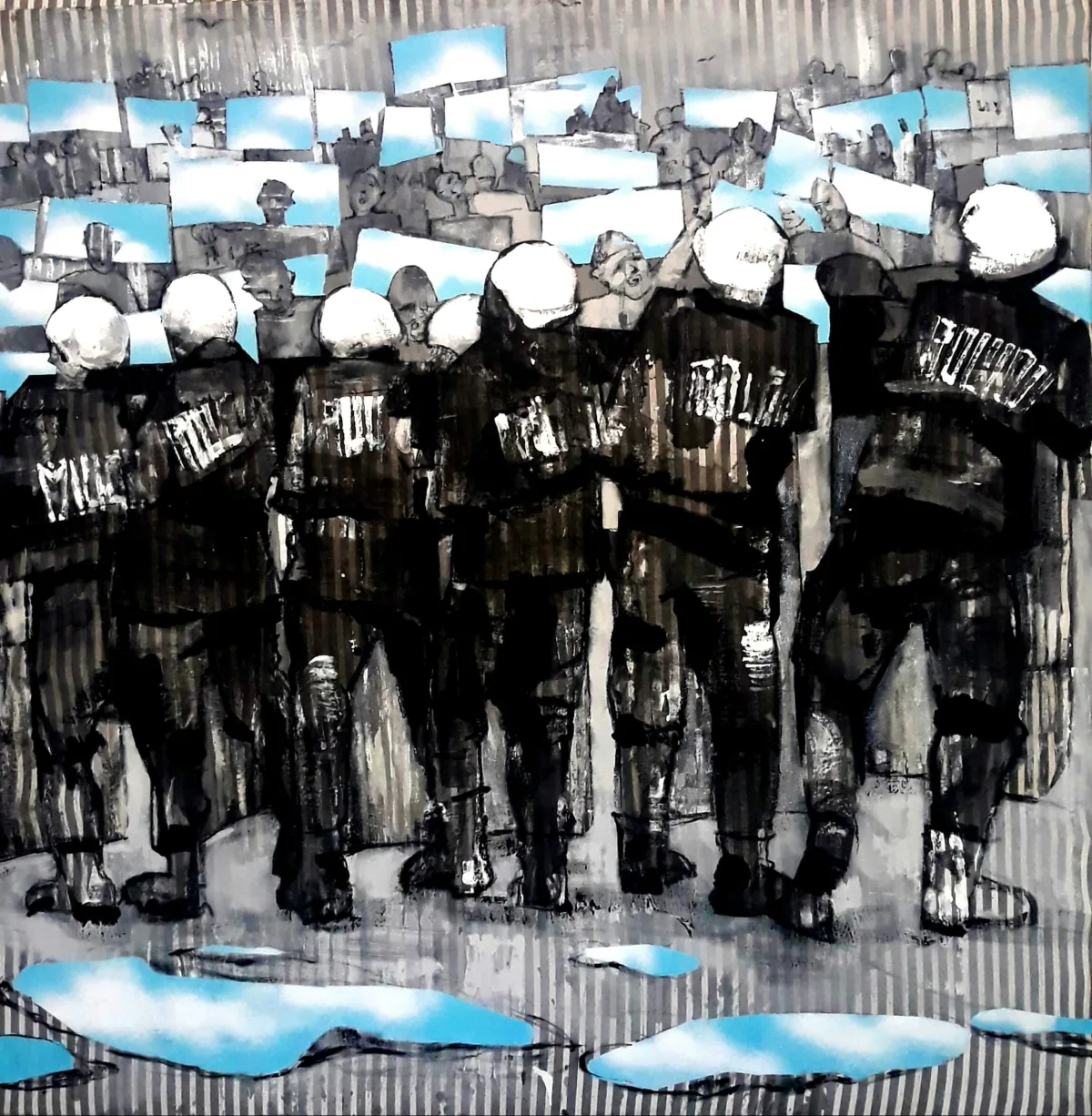 Painting “Obverse” by Monika Ślósarczyk.