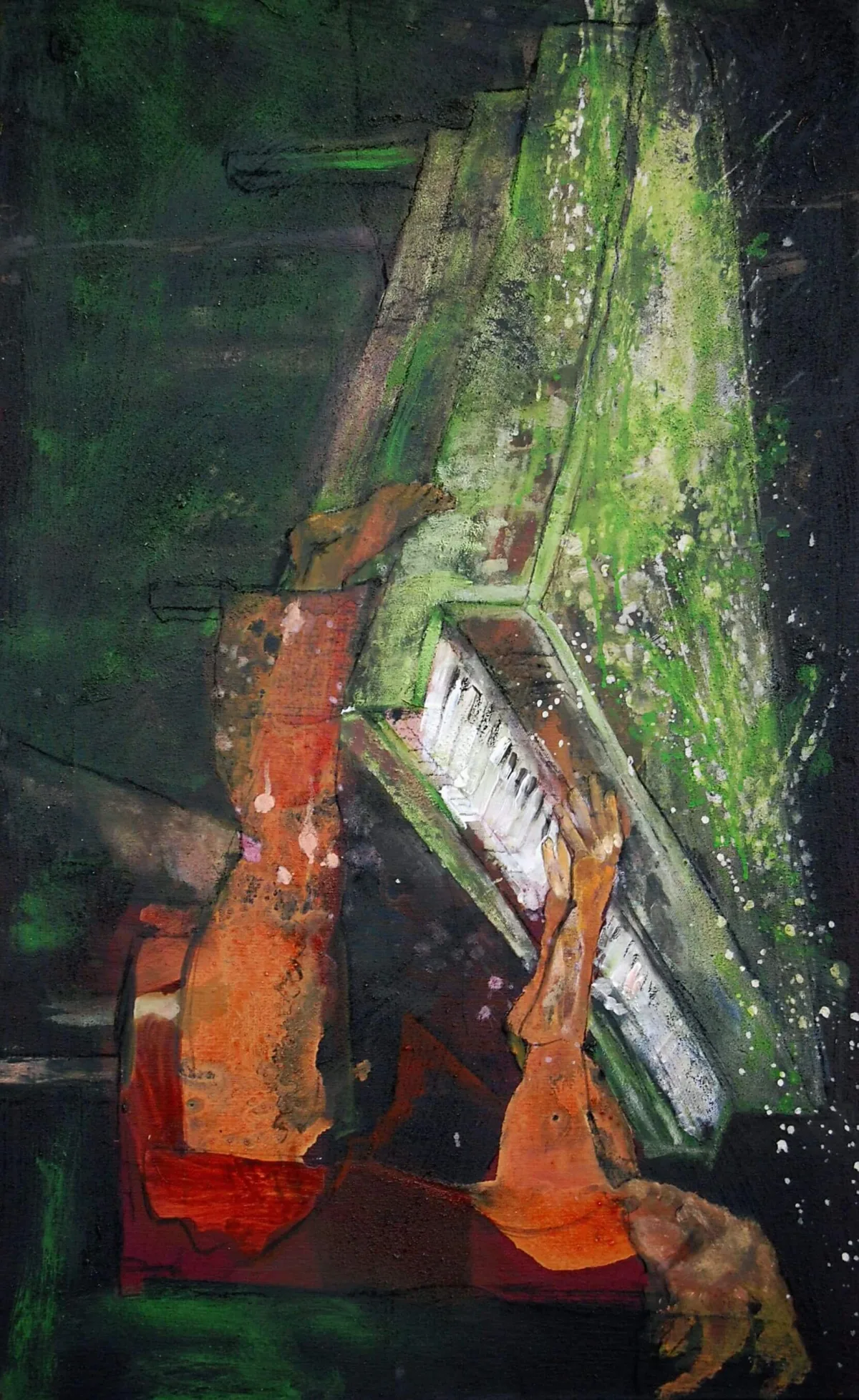 Painting “Piano” by Monika Ślósarczyk.