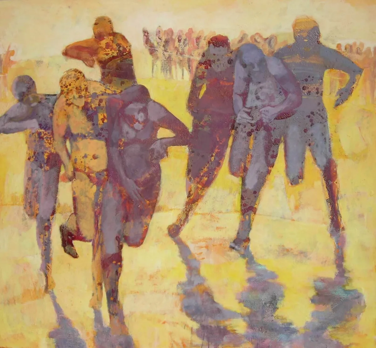 Painting “Runners” by Monika Ślósarczyk.