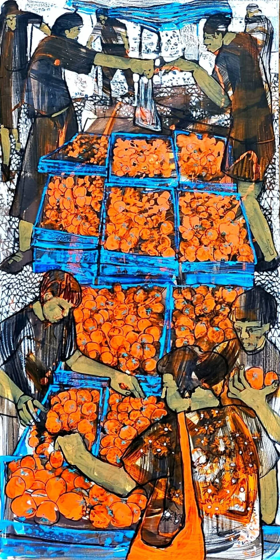 Painting “Tomatoes” by Monika Ślósarczyk.