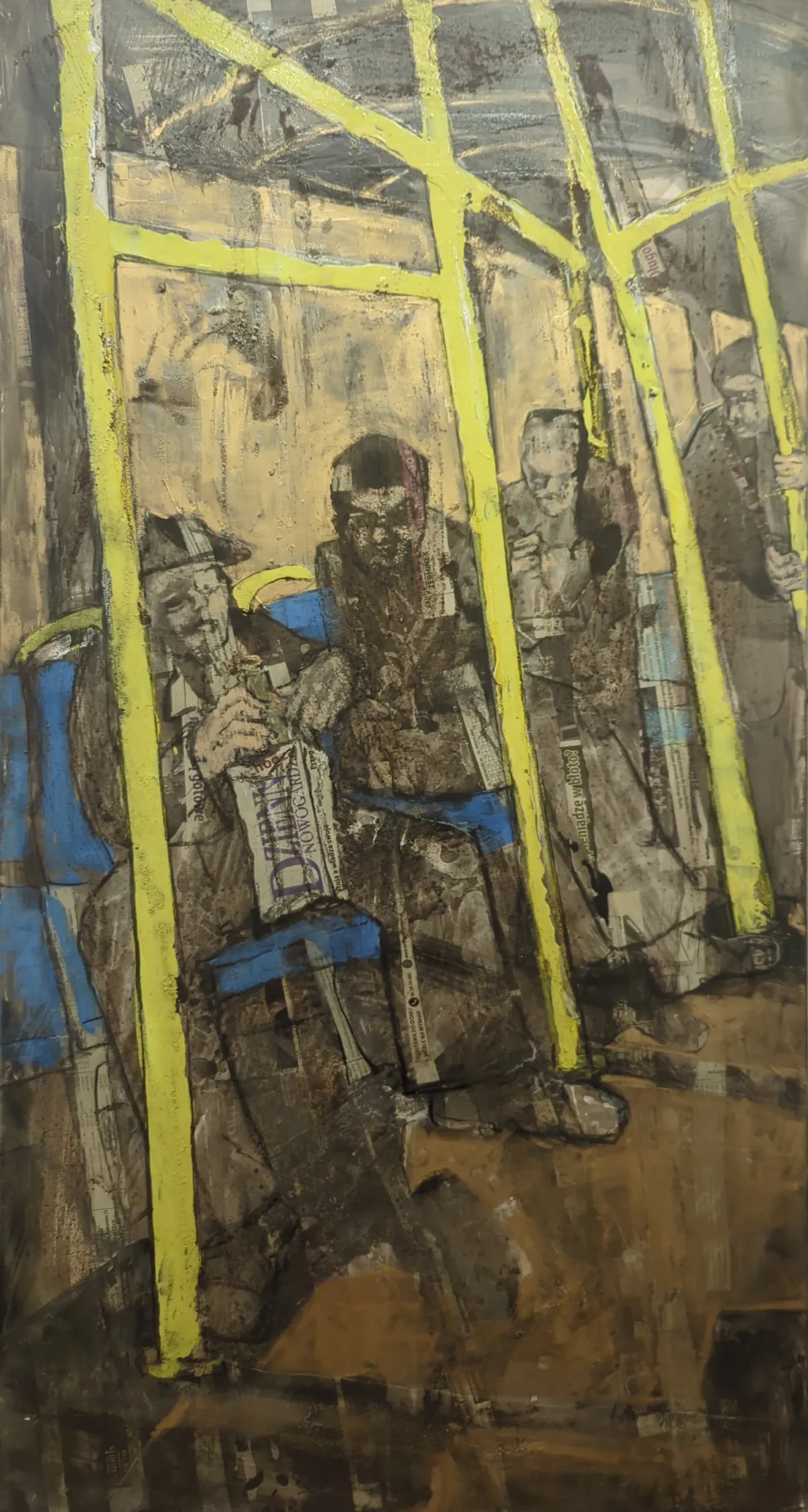 Painting “Tram” by Monika Ślósarczyk.